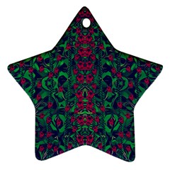 Tree Flower Paradise Of Inner Peace And Calm Pop-art Star Ornament (two Sides) by pepitasart