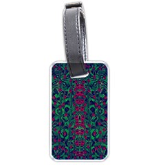 Tree Flower Paradise Of Inner Peace And Calm Pop-art Luggage Tag (one Side) by pepitasart