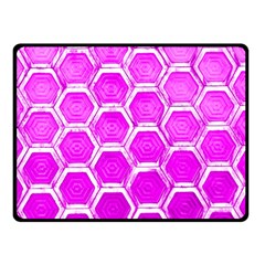 Hexagon Windows Double Sided Fleece Blanket (small)  by essentialimage