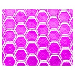 Hexagon Windows Double Sided Flano Blanket (medium)  by essentialimage