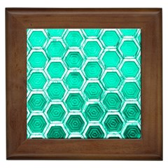 Hexagon Windows Framed Tile by essentialimage