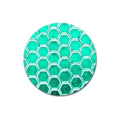 Hexagon Windows Magnet 3  (round) by essentialimage