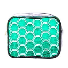 Hexagon Windows Mini Toiletries Bag (one Side) by essentialimage