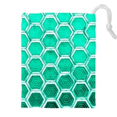 Hexagon Windows Drawstring Pouch (5xl) by essentialimage