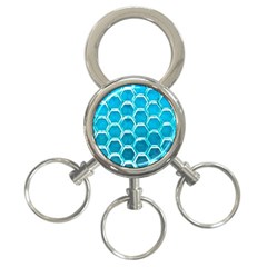 Hexagon Windows 3-ring Key Chain by essentialimage