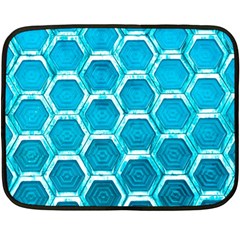 Hexagon Windows Double Sided Fleece Blanket (mini)  by essentialimage