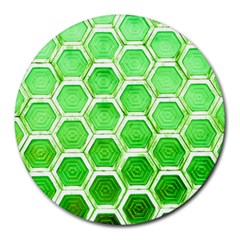 Hexagon Windows Round Mousepads by essentialimage