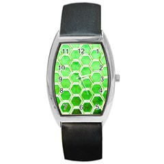 Hexagon Windows Barrel Style Metal Watch by essentialimage