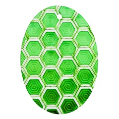 Hexagon Windows Oval Ornament (two Sides) by essentialimage