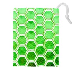 Hexagon Windows Drawstring Pouch (5xl) by essentialimage