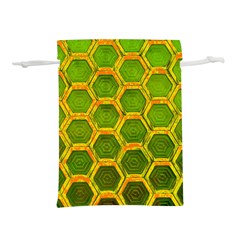 Hexagon Windows Lightweight Drawstring Pouch (l) by essentialimage
