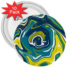Vector Vivid Marble Pattern 14 3  Buttons (10 Pack)  by goljakoff