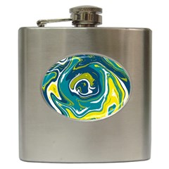 Vector Vivid Marble Pattern 14 Hip Flask (6 Oz) by goljakoff