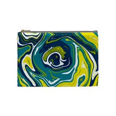 Vector Vivid Marble Pattern 14 Cosmetic Bag (medium) by goljakoff