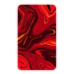 Red Vivid Marble Pattern Memory Card Reader (rectangular) by goljakoff