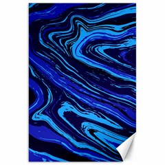 Blue Vivid Marble Pattern 16 Canvas 20  X 30  by goljakoff