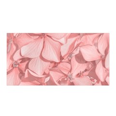 Coral Colored Hortensias Floral Photo Satin Wrap by dflcprintsclothing