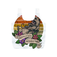 Possum - Mentally Sick Physically Thick Full Print Recycle Bag (s) by Valentinaart