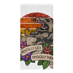 Possum - Mentally Sick Physically Thick Shower Curtain 36  X 72  (stall)  by Valentinaart