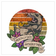 Possum - Mentally Sick Physically Thick Long Sheer Chiffon Scarf 