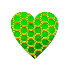 Hexagon Windows Heart Magnet by essentialimage