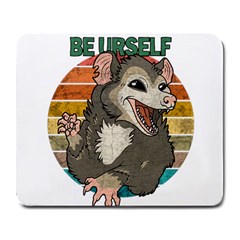 Possum - Be Urself Large Mousepads by Valentinaart