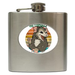 Possum - Be Urself Hip Flask (6 Oz) by Valentinaart