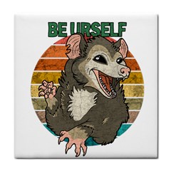 Possum - Be Urself Face Towel by Valentinaart