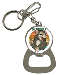 Possum - Be Urself Bottle Opener Key Chain by Valentinaart