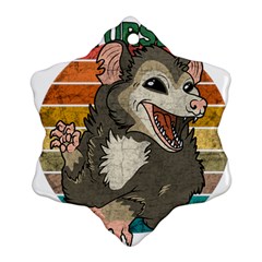 Possum - Be Urself Snowflake Ornament (two Sides)
