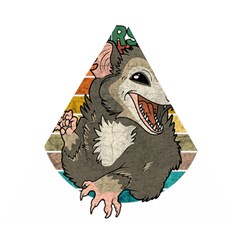 Possum - Be Urself Wooden Puzzle Triangle by Valentinaart