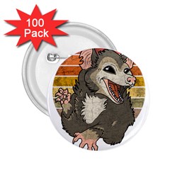 Possum  2 25  Buttons (100 Pack)  by Valentinaart