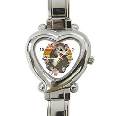 Possum  Heart Italian Charm Watch by Valentinaart