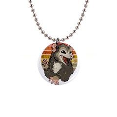 Possum  1  Button Necklace by Valentinaart