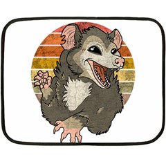Possum  Double Sided Fleece Blanket (mini)  by Valentinaart