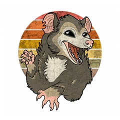 Possum  Wooden Puzzle Square by Valentinaart