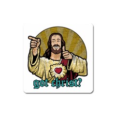 Buddy Christ Square Magnet by Valentinaart