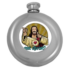 Buddy Christ Round Hip Flask (5 Oz) by Valentinaart