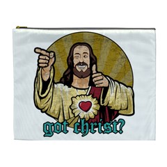 Buddy Christ Cosmetic Bag (xl) by Valentinaart