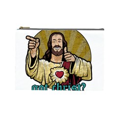 Buddy Christ Cosmetic Bag (large) by Valentinaart