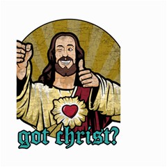 Buddy Christ Small Garden Flag (two Sides) by Valentinaart