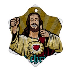 Buddy Christ Snowflake Ornament (two Sides)