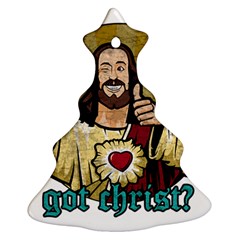 Buddy Christ Christmas Tree Ornament (two Sides) by Valentinaart
