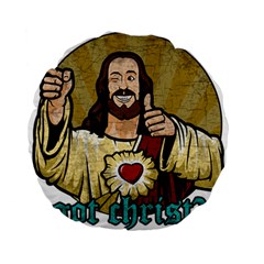 Buddy Christ Standard 15  Premium Round Cushions by Valentinaart