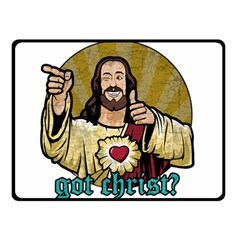 Buddy Christ Double Sided Fleece Blanket (small)  by Valentinaart