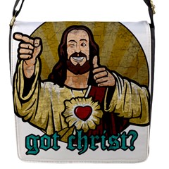 Buddy Christ Flap Closure Messenger Bag (s) by Valentinaart