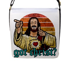 Got Christ? Flap Closure Messenger Bag (l) by Valentinaart