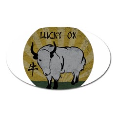 Chinese New Year ¨C Year of the Ox Oval Magnet