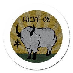 Chinese New Year ¨C Year of the Ox Magnet 5  (Round)