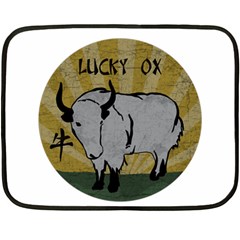 Chinese New Year ¨C Year of the Ox Double Sided Fleece Blanket (Mini) 